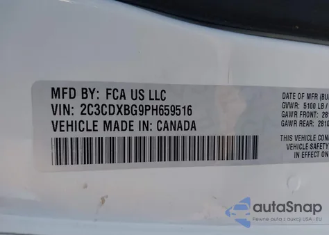 2023 Dodge Charger Sxt from USA, damaged, VIN 2C3CDXBG9PH659516